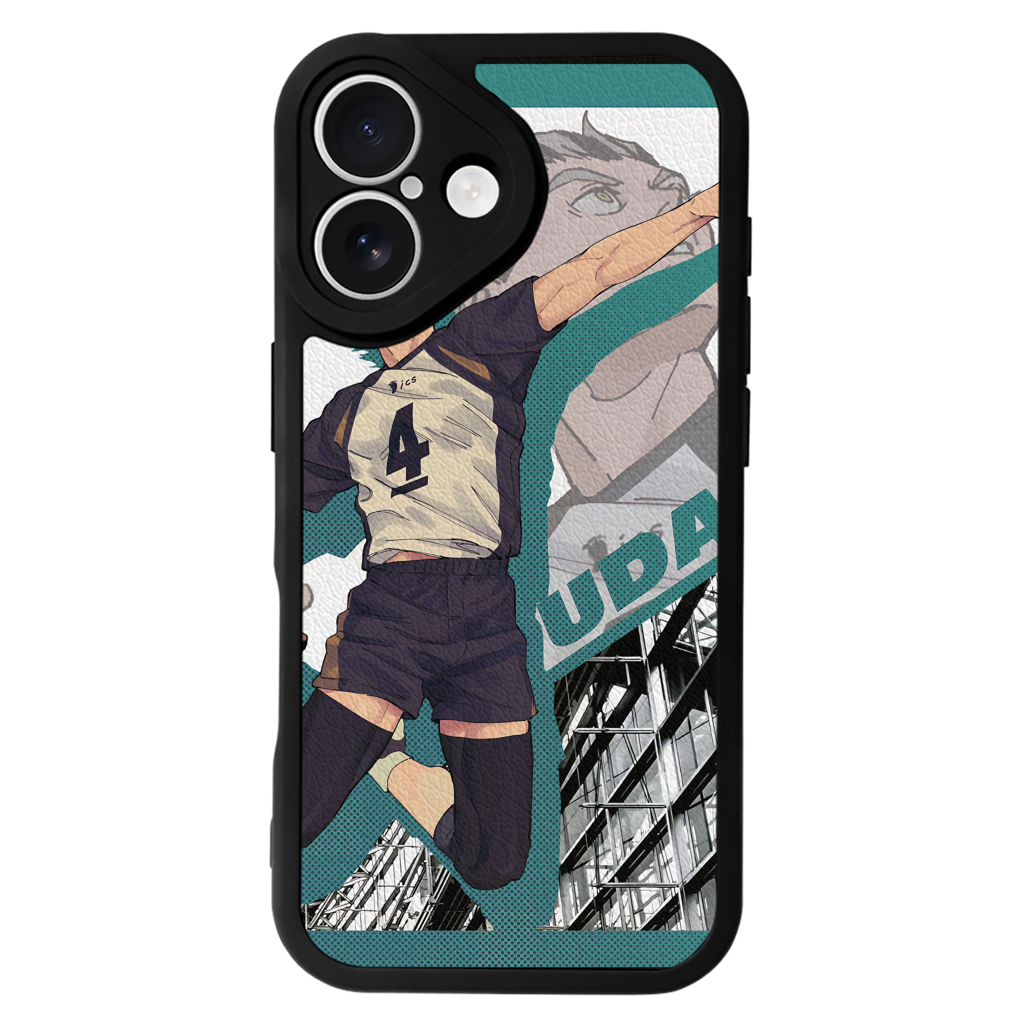 （画像用） ハイキュー!! Haikyu!! 【iPhone 16シリーズ対応】シリコンスマホケース（レザー調） 材質：シリコン